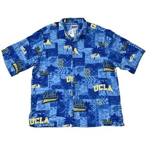 NWT Reyn Spooner UCLA Bruins Hawaiian Shirt Blue Men's XL Button Up R120 NEW